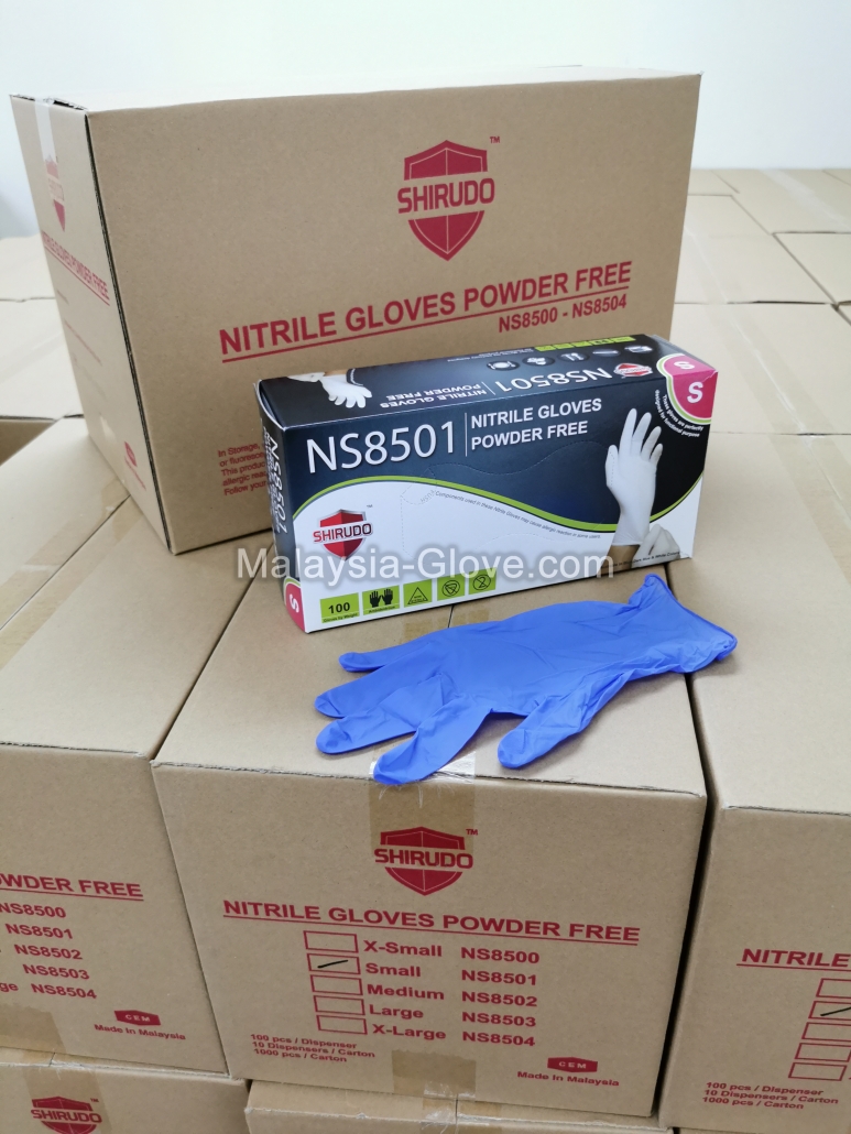 Shirudo Kossan Nitrile Glove ready stock malaysia