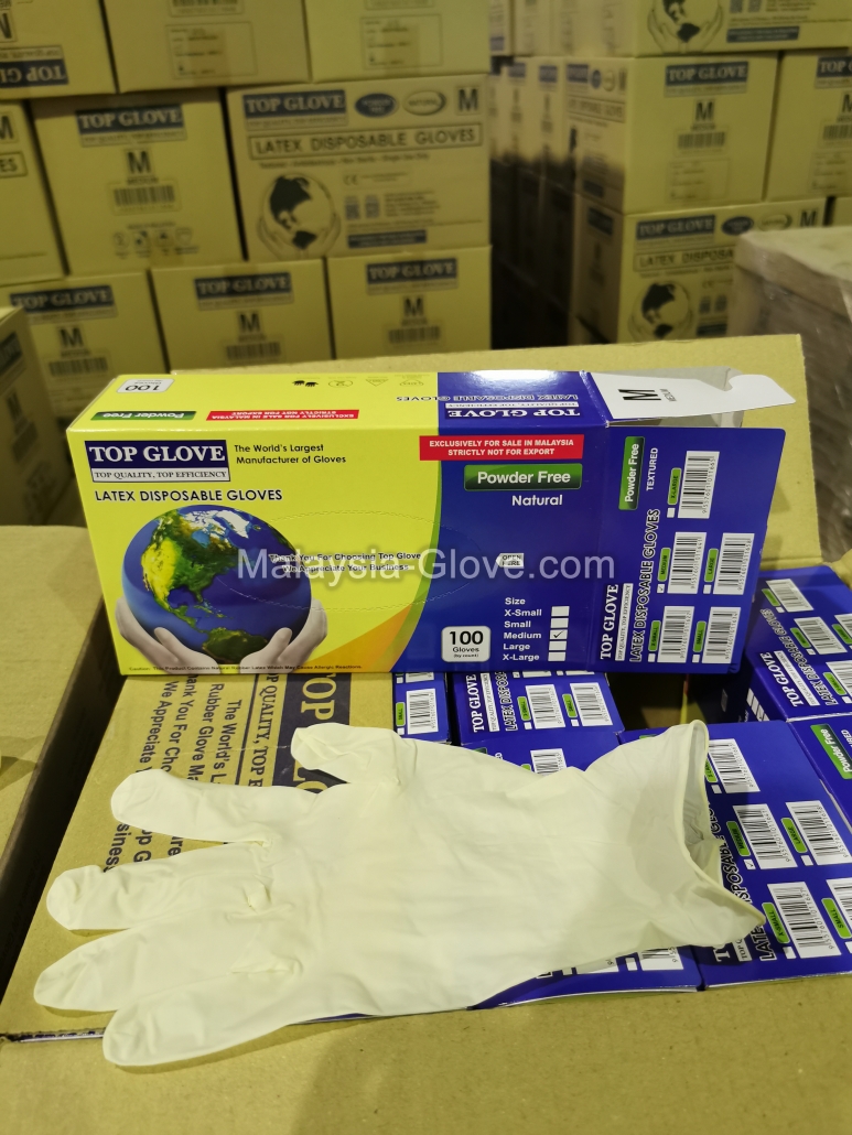 Top Glove Latex Powder Free ready stock malaysia